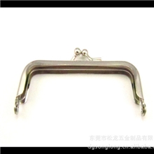 厂家供应优质方形圆珠银色手袋铰，小号手8cm尺寸钱包夹