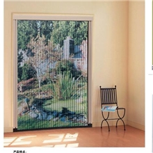 无下轨折叠纱门,隐形纱窗，坦克链式折叠纱窗1.5米纱网