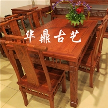 红木家具古典家具非花泰式餐台泰式餐桌七件套