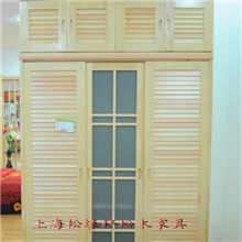 厂家直销实木衣柜卧室环保储物柜特价衣柜松木组合衣柜订制柜