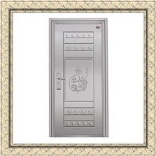 禧龙门BGM-905手工不锈钢防盗门现货模压拼接201纯度不锈钢