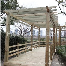 【嘉沿实业厂家直销】樟子松户外葡萄架物美价廉欢迎定制