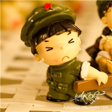 爱情小兵军绿色革命军人摆件卡布家居工艺礼品甜甜蜜蜜