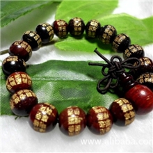 厂家供应天然檀木刻大悲咒红酸枝紫檀佛珠紫檀手串12#--15#