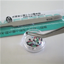 全不透钢摄子假一赔百加厚高弹性夹子DIY美妆饰品镶粘小夹子