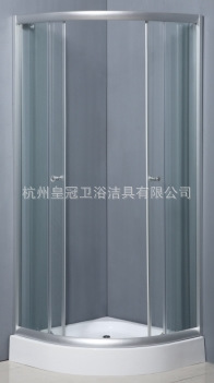 浙江皇冠卫浴品牌供应定制高品质简易淋浴房(HG-8661)，提供OEM