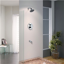 连体式预埋盒暗装淋浴花洒入墙式淋浴套装两功能出水