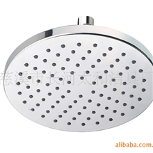 厂家直销淋浴8寸雨淋全电镀圆顶喷花洒浴室头顶电镀面圆形喷头