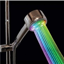 专业生产LED花洒头支持多款混批七彩变色发光花洒喷头SDS-A12