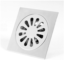 国标304不锈钢拉丝地漏卫生间密封防臭地漏方形地漏批发4001