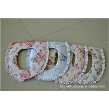 厂家供应布艺大花边棉布马桶套布艺大花边马桶套