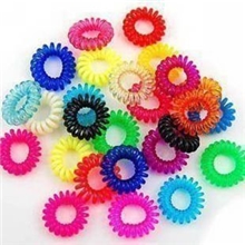 67韩国热卖多色塑料电话线发圈发绳发绳头饰饰品批发