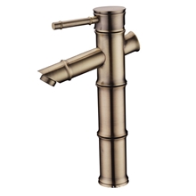 AZOS全铜面盆龙头BA04仿古铜面盆龙头双把洗手盆龙头冷热水龙头