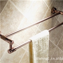 艾莎7212仿古毛巾架毛巾杆卫生间双杆复古温州挂件厂家批发