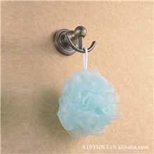 迈藤卫浴欧式田园仿古实心挂钩单衣钩排钩青古铜色5506