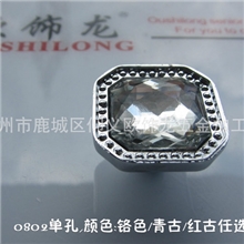 水晶单孔拉手,欧饰龙五金品牌0802单孔带钻