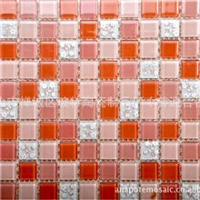 【厂家直销】供应暖色系马赛克水晶玻璃马赛克佛山水晶马赛克