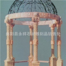 大理石亭子八角亭仿古亭子晚霞红凉亭青石亭子