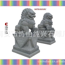 【石狮雕刻】-厂家直销-青石-大理石（石雕京狮现货销售）
