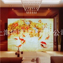 艺术装饰玻璃玉堂富贵