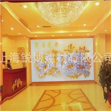 彩雕背景墙荣华富贵