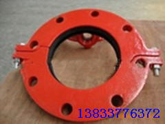 供应沟槽法兰铸钢管箍高径法兰沟槽管件