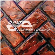 厂家特惠促销！混凝土压模地坪，彩色压模地坪、地坪