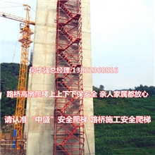 脚手架安全爬梯户外安全爬梯墩柱安全爬梯爬梯中盛安全爬梯