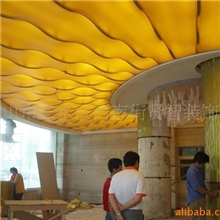 直销软膜天花光面膜楼盘展厅圆形波浪设计吊顶装饰装修材料