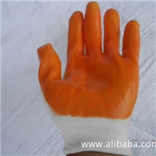 小挂黄胶棉纱手套劳保手套批发防护手套批发电脑版手套