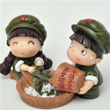 革命爱情系列男女搭配洗衣娃娃工艺礼品时尚创意摆设摆件9346