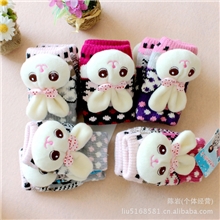 可爱卡通针织保暖手套加厚手套电脑半指手套学生手套批发12-20