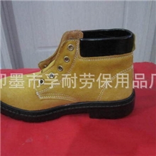 厂家批发黄色高帮翻毛劳保鞋现货防砸安全鞋（限量优惠活动中)