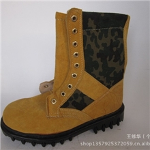 处理了厂家处理牛皮防砸森林防护迷彩专用靴防护靴工作鞋