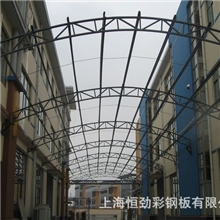 厂家直供阳光板雨棚钢结构/膜结构雨蓬施工方便快捷