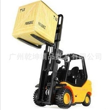 RUICHUANG迷你电动遥控叉车模型玩具桌面起重机桌面叉车工程车