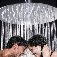 超薄圆形不锈钢顶喷新款淋浴花洒头增压喷头