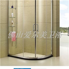 佛山爱尔美不锈钢整体淋浴房厂家批发承接酒店淋浴房工程