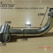 【厂家直销】淋浴房铜连接件,管座L74