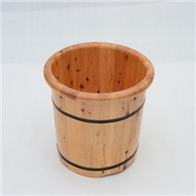 天佑木业双边腿桶足浴盆双边木桶圆边木桶足浴香柏木厂家