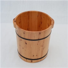 天佑木业单边腿桶桑拿木桶浴足木桶泡脚盆双耳木桶足浴盆
