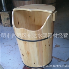 香柏木蒸脚桶木桶足浴桶洗脚盆单边泡脚桶香柏木批发