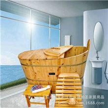 1米2香柏木熏蒸木桶沐浴桶浴缸泡澡盆上海厂家直销批发