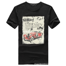 新款男士短袖ｔ恤时尚印花圆通ｔ恤衫加肥加大码体恤男