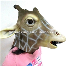 日本长颈鹿头套长颈鹿面具麒麟博士头套鹿头人头套乳胶面具