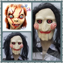 供应万圣节乳胶面具坏小孩面具