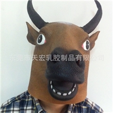 供应万圣节乳胶面具动物面具