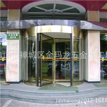 酒店旋转门批发【三翼手动旋转门】，半成品批发九折优惠