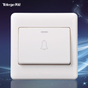 Telege天纪E6系列门铃开关插座面板酒店宾馆家用门铃按钮E6KL