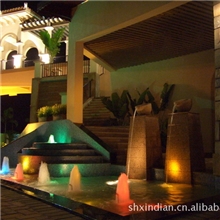 夜总会、KTV水帘幕墙流水、雕塑水景、假山喷泉、水晶瀑布